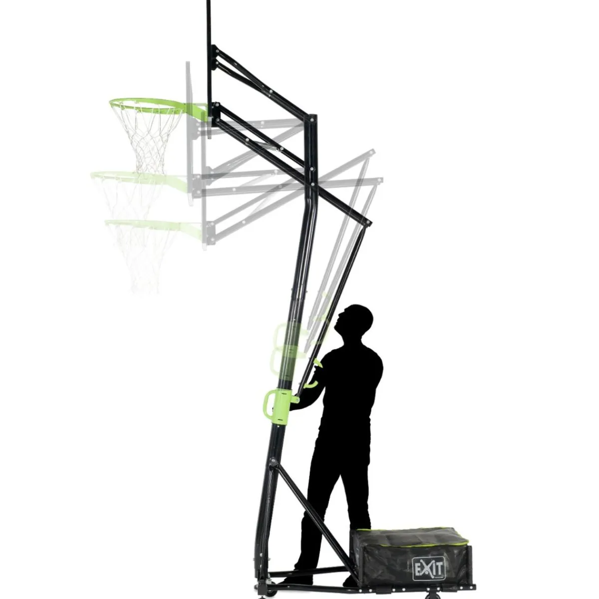 Exit - Canasta de baloncesto con ruedas Galaxy Deportes