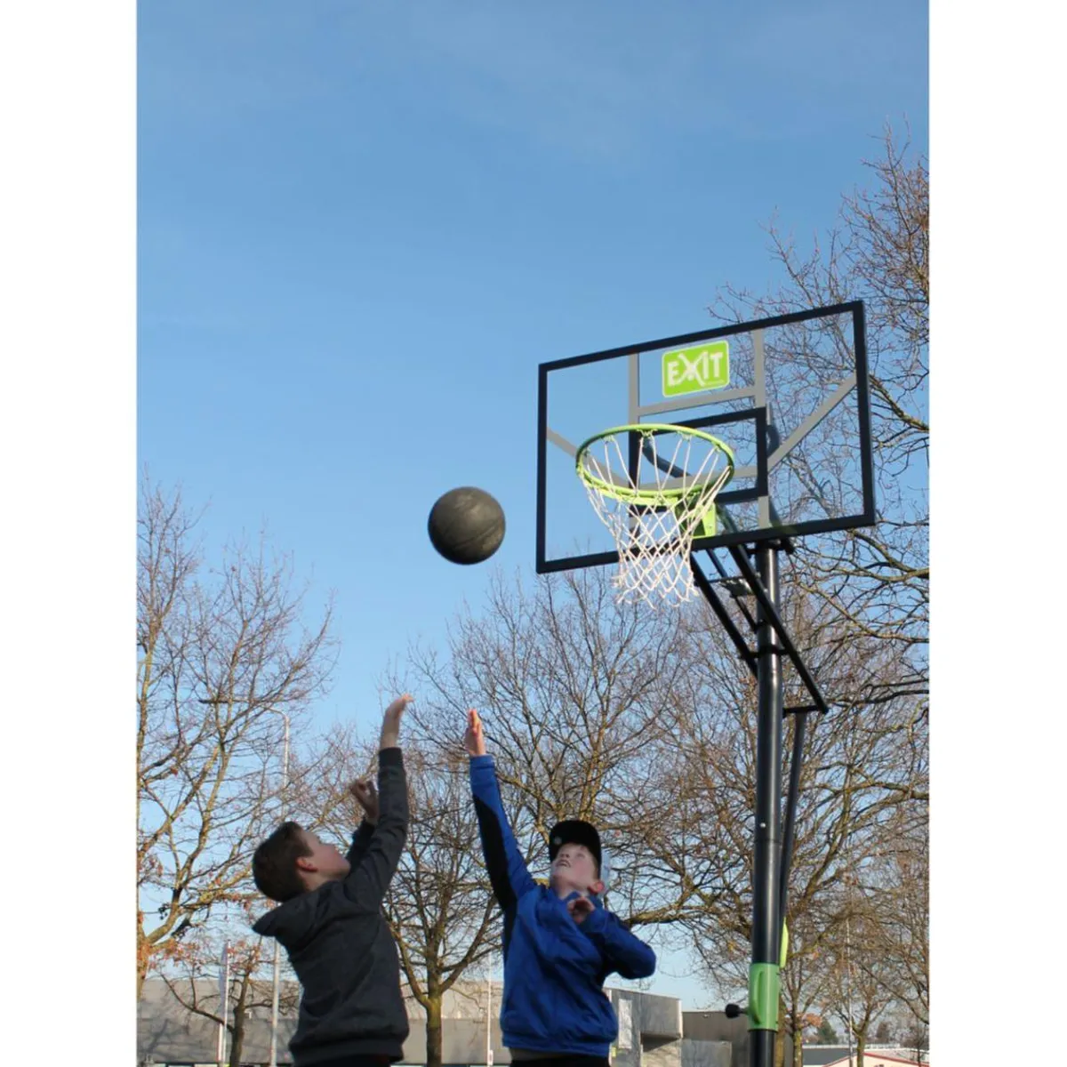 Exit - Canasta de baloncesto con ruedas Galaxy Deportes