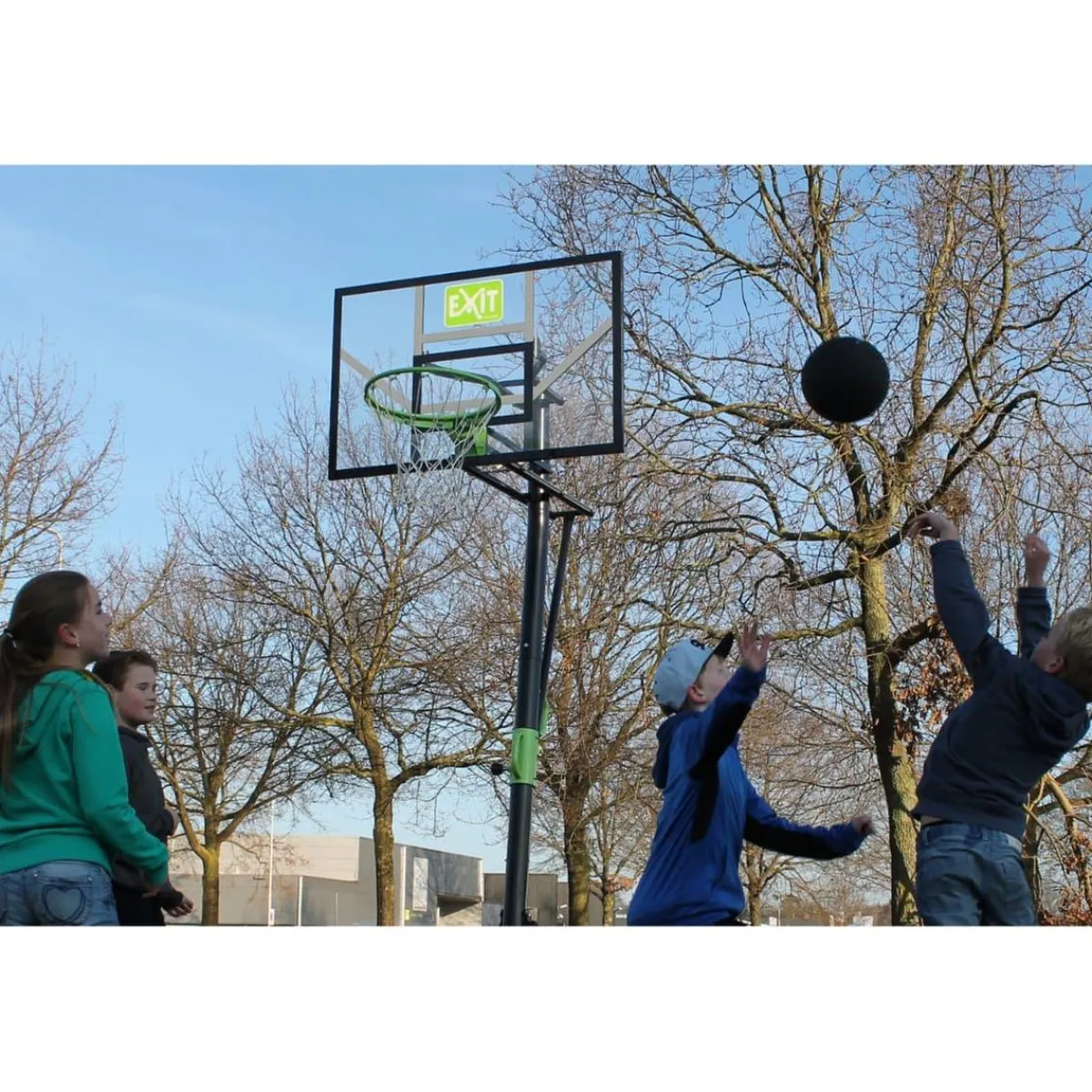 Exit - Canasta de baloncesto con ruedas Galaxy Deportes