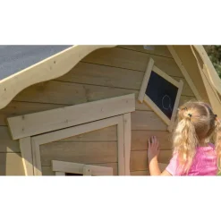 Exit - Casita Crooky de madera gris/beige*Exit Toys Sale