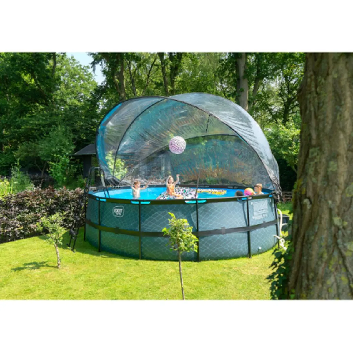 Outlet EXIT - Cúpula de piscina redonda 488 cm Accesorios|Piscinas