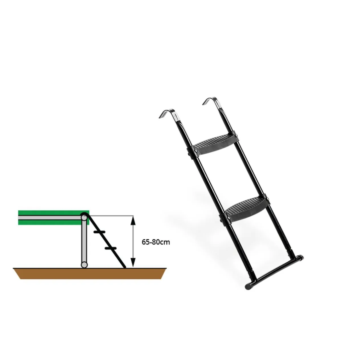 New EXIT - Escalera de cama elástica 65 y 80 cm Camas Elásticas