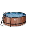 Hot EXIT - Piscina Wood redonda con bomba de filtro 360 cm Piscinas|Juguetes De Verano