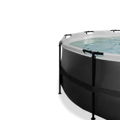 Exit - Piscina Black Leather diámetro 450 x 122 cm con filtro de cartucho*Exit Toys Outlet