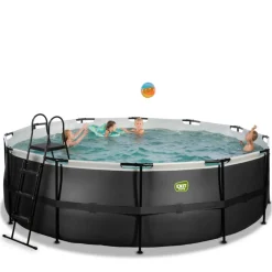 Discount Exit - Piscina Black Leather diámetro 450 x 122 cm con filtro de arena Piscinas|Juguetes De Verano