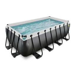 Exit - Piscina Black Leather 400 x 200 x 122 cm con filtro de cartucho*Exit Toys Best