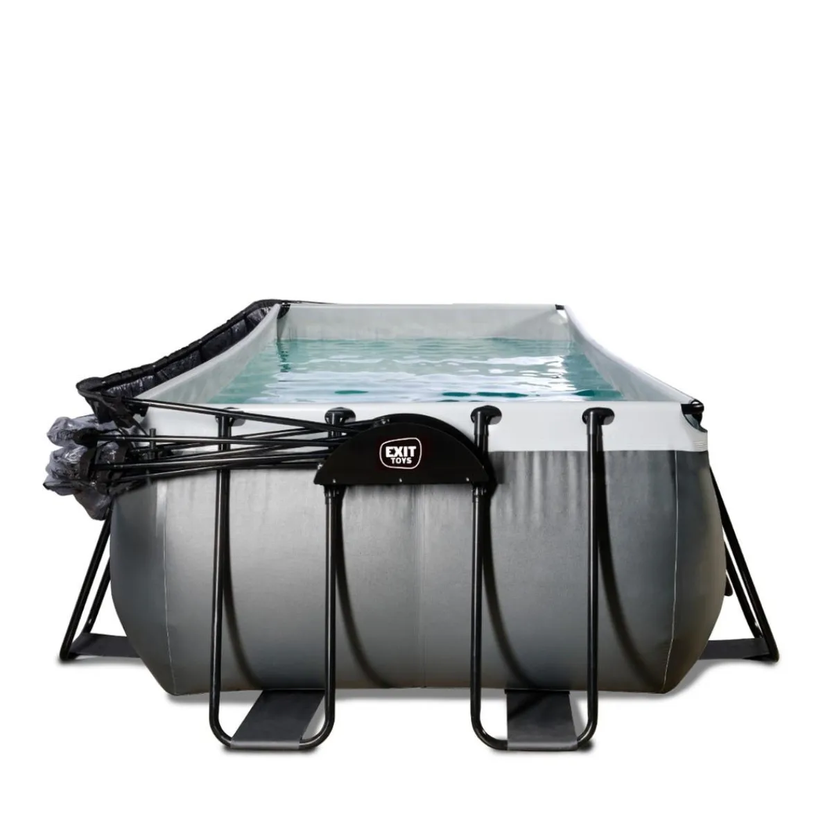 Exit - Piscina Black Leather 540 x 250 x 100 cm con filtro de arena y cúpula*Exit Toys Discount