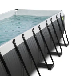 Exit - Piscina Black Leather 540 x 250 x 100 cm con filtro de arena y cúpula*Exit Toys Discount