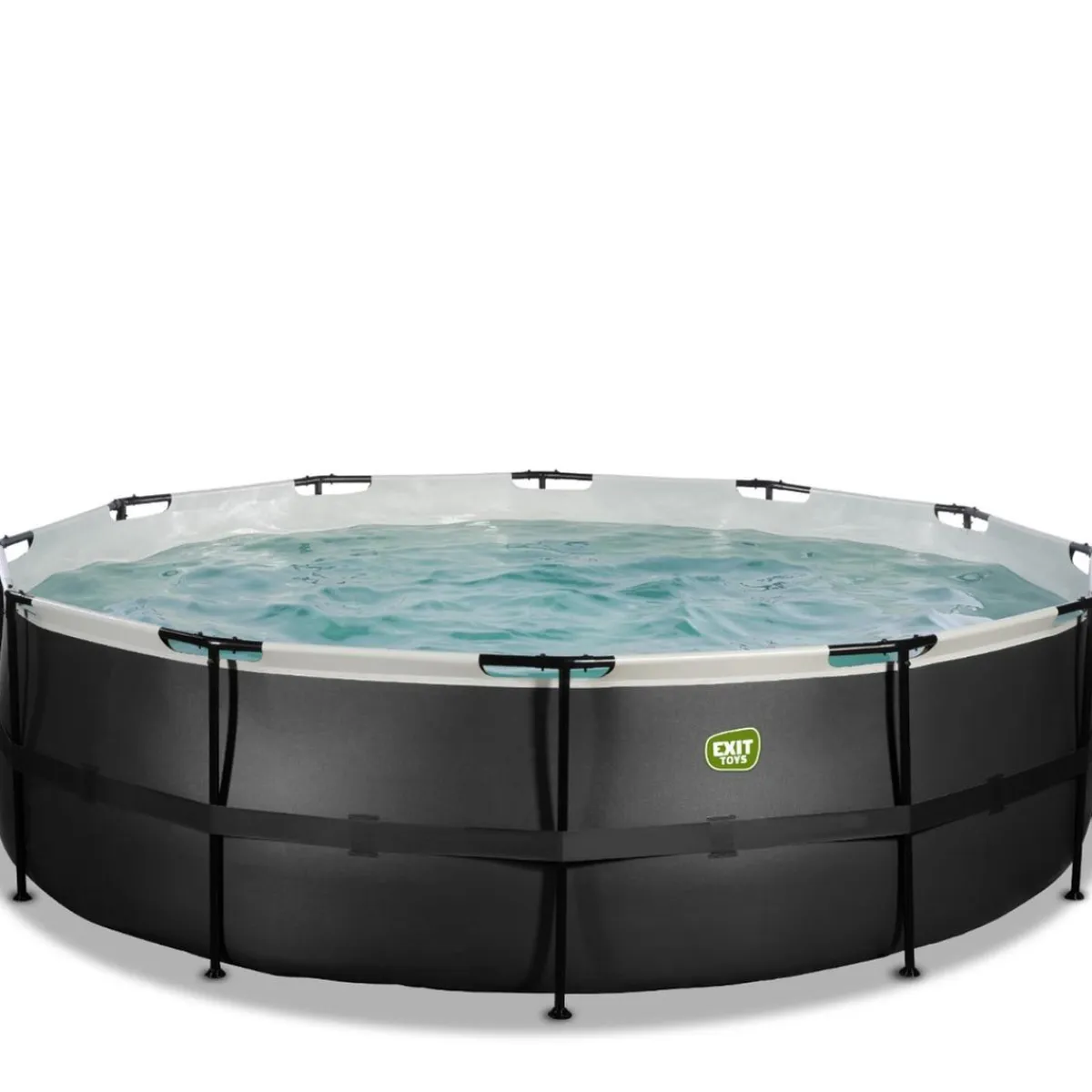 Discount Exit - Piscina Black Leather diámetro 488 x 122 cm con filtro de cartucho Piscinas|Juguetes De Verano