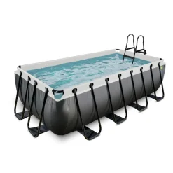 Discount EXIT - Piscina EXIT de cuero rectangular con escalera y bomba de filtro 400 x 200 x 100 cm Piscinas|Juguetes De Verano