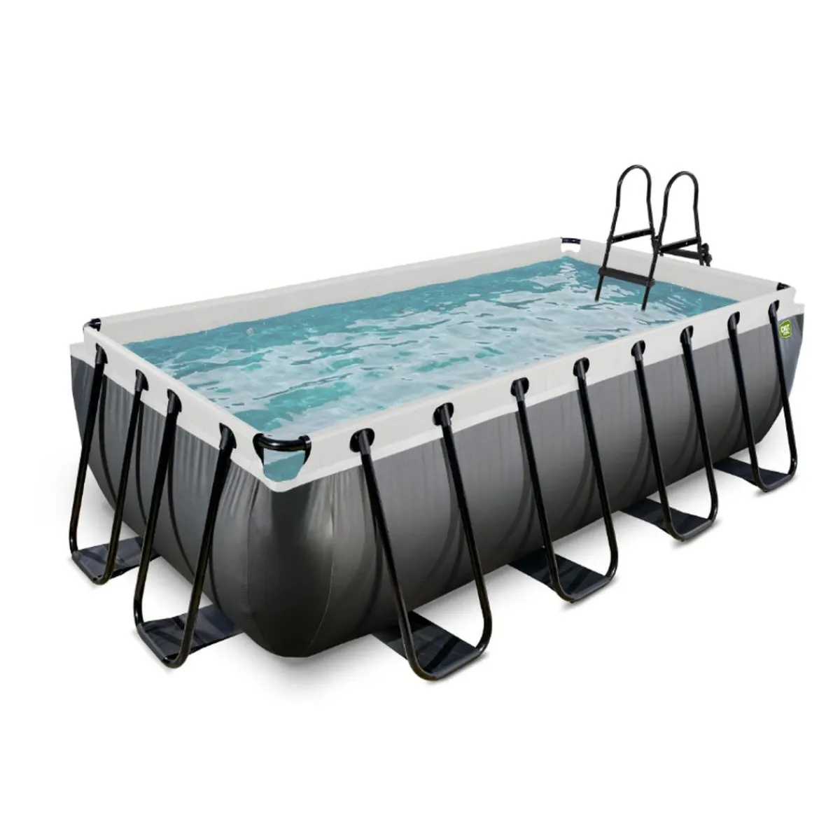 Discount EXIT - Piscina EXIT de cuero rectangular con escalera y bomba de filtro 400 x 200 x 100 cm Piscinas|Juguetes De Verano