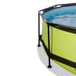 Hot Exit - Piscina Lime verde diámetro 244 x 76 cm con filtro y cúpula transparente Piscinas Tubulares|Piscinas