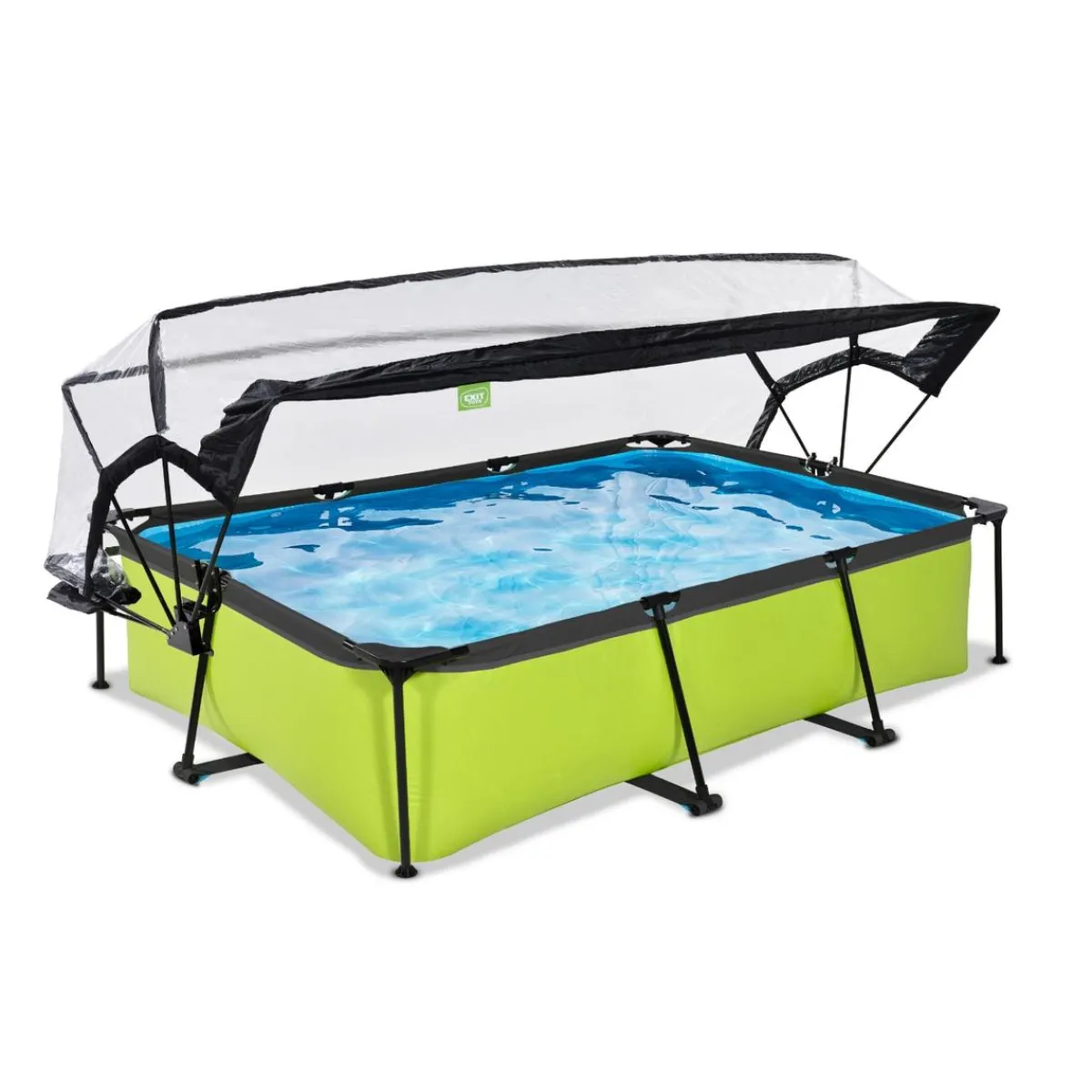 Exit - Piscina Lime verde 300 x 200 x 65 cm con filtro y cúpula transparente*Exit Toys Clearance