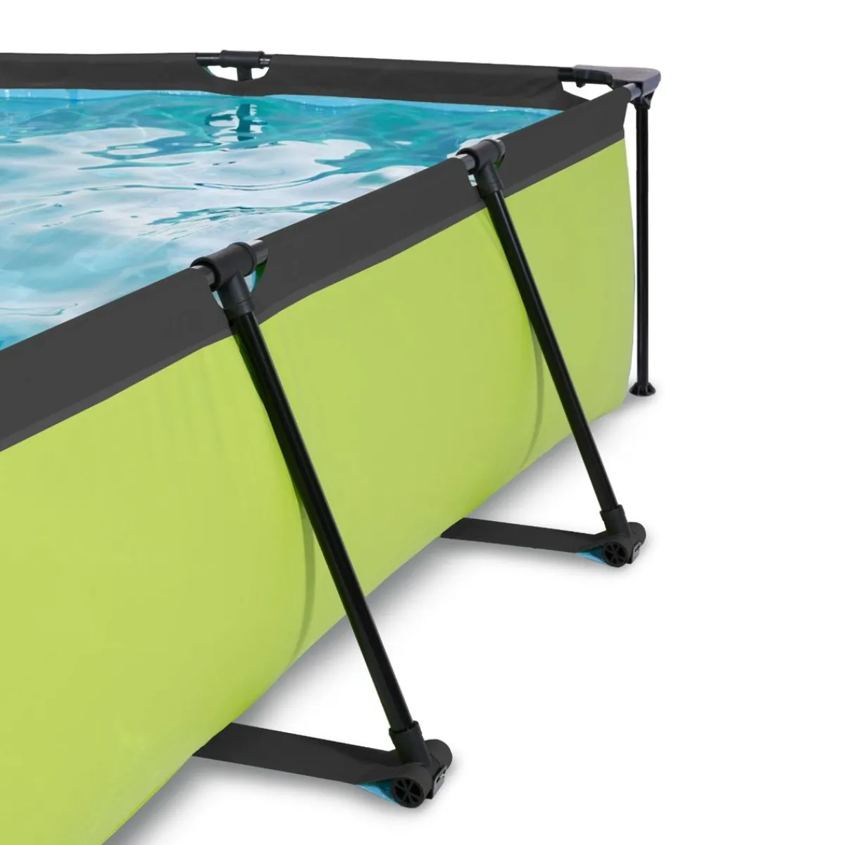 Best Exit - Piscina Lime verde 300 x 200 x 65 cm con filtro y toldo negro Piscinas|Juguetes De Verano