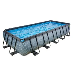 Outlet Exit - Piscina Stone gris 540 x 250 x 100 cm con filtro de cartucho Piscinas|Juguetes De Verano
