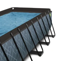 Outlet Exit - Piscina Stone gris 540 x 250 x 100 cm con filtro de cartucho Piscinas|Juguetes De Verano