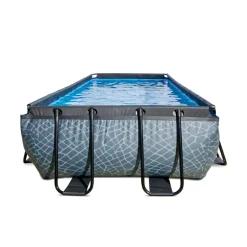 New Exit - Piscina Stone gris 540 x 250 x 100 cm con filtro de arena Piscinas|Juguetes De Verano