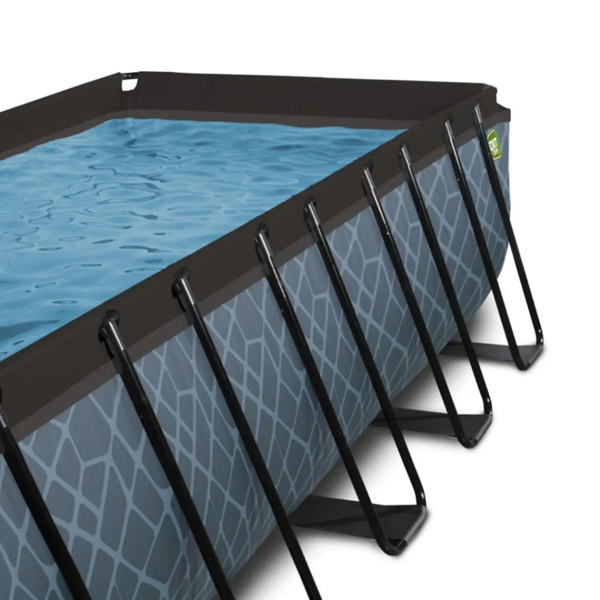 New Exit - Piscina Stone gris 540 x 250 x 100 cm con filtro de arena Piscinas|Juguetes De Verano