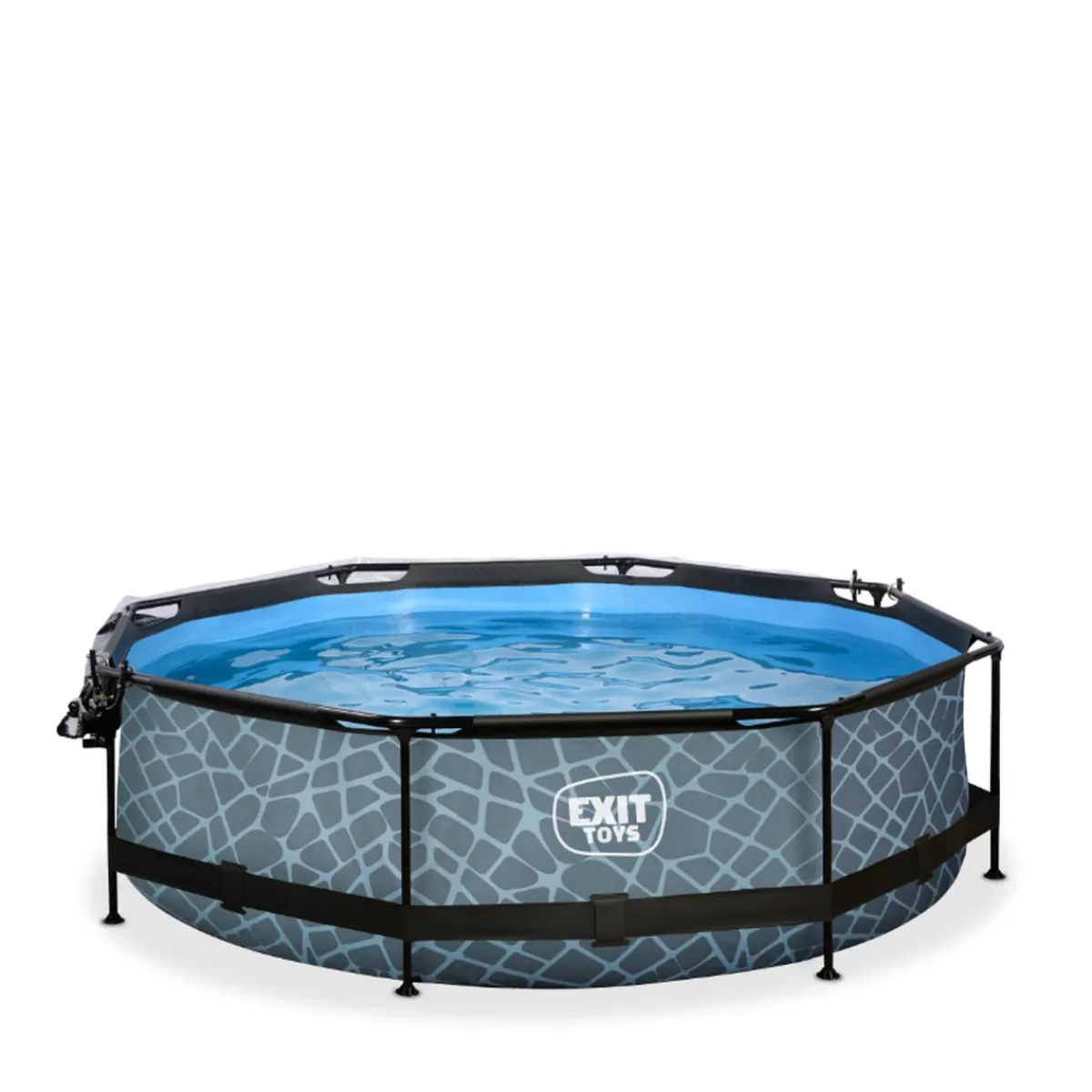 EXIT - Piscina Stone redonda 300 cm con cúpula y bomba de filtro*Exit Toys Online