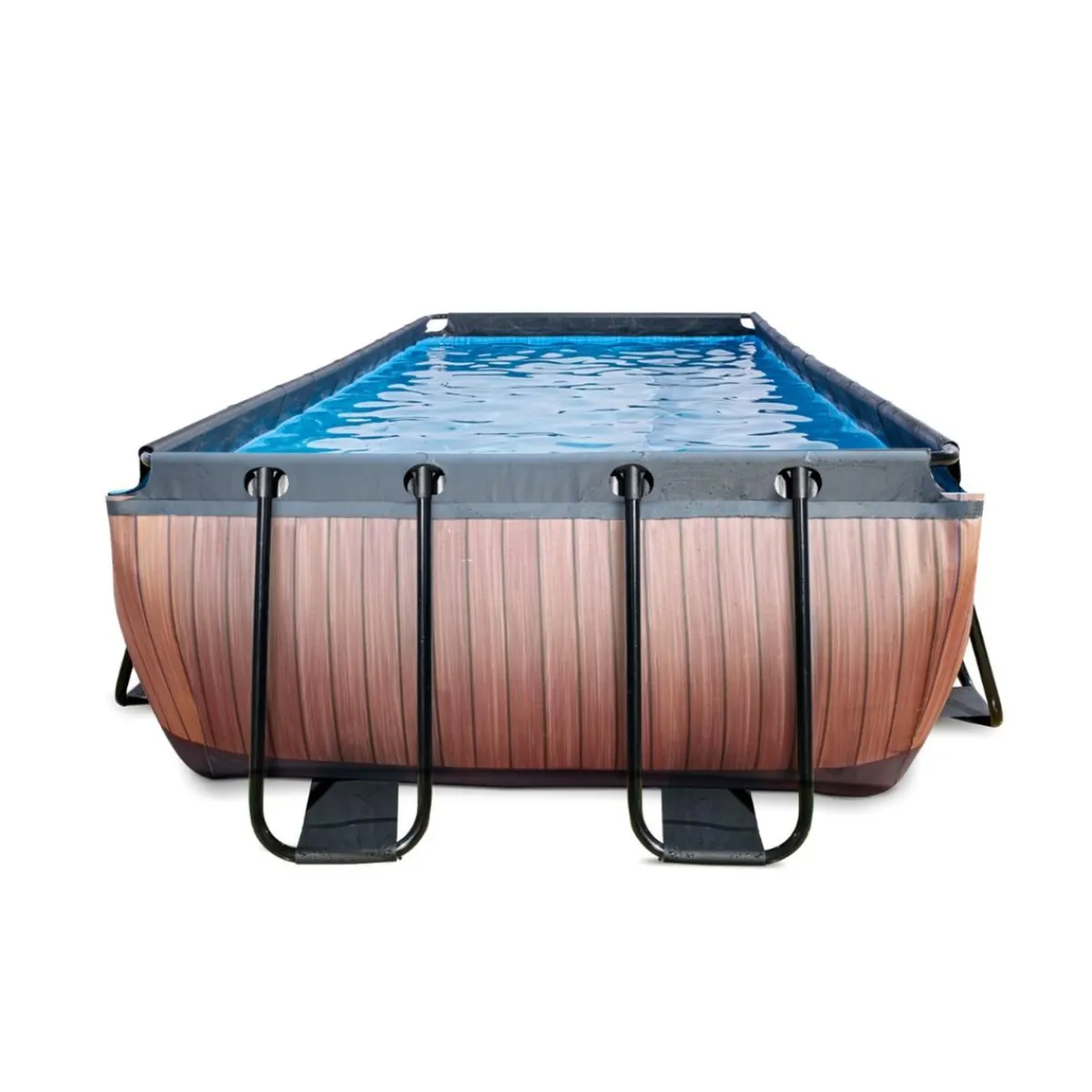 Online Exit - Piscina Wood efecto madera 540 x 250 x 100 cm con filtro de cartucho Piscinas|Juguetes De Verano