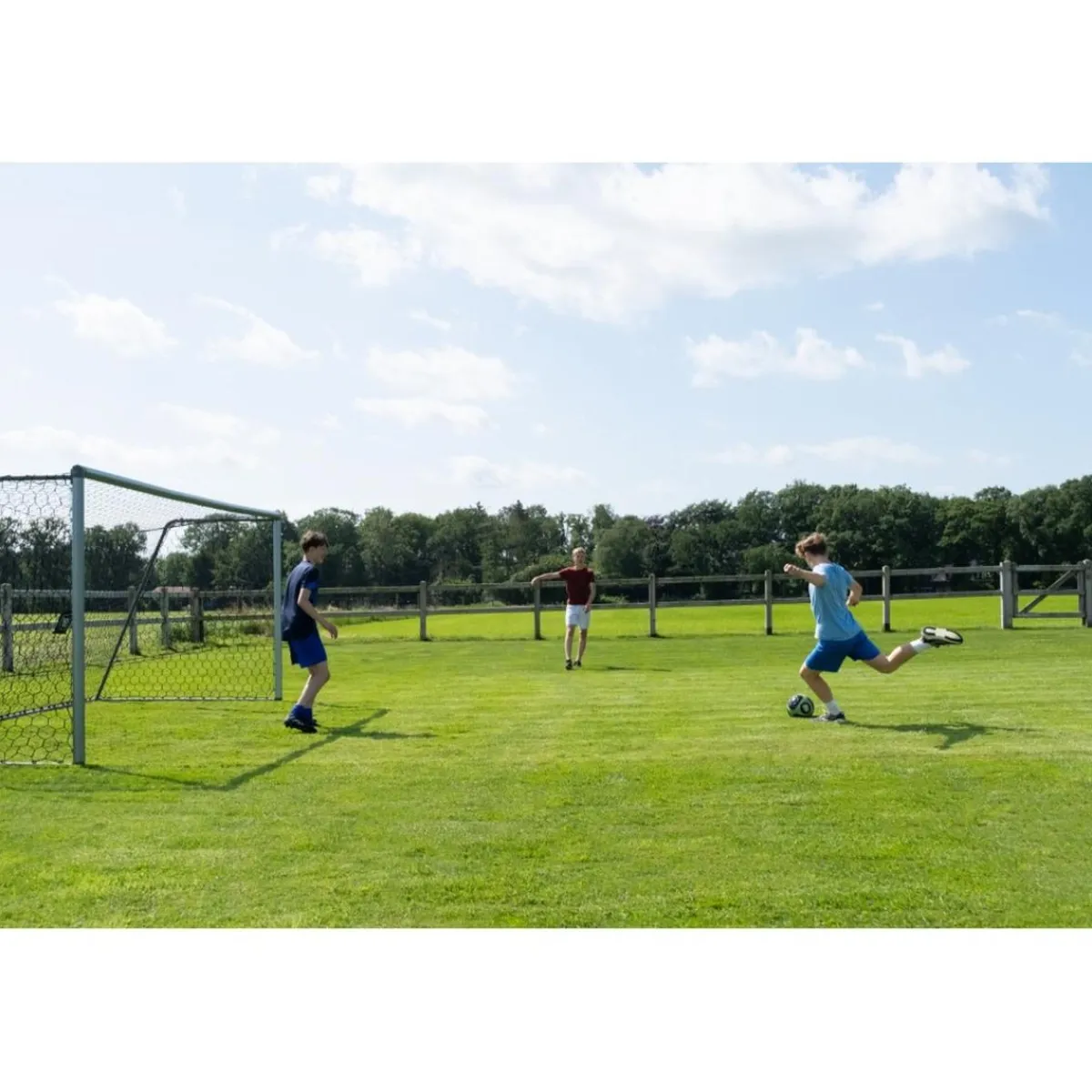 Discount Exit - Portería de fútbol de aluminio Scala Maxi 500 x 200 cm Deportes