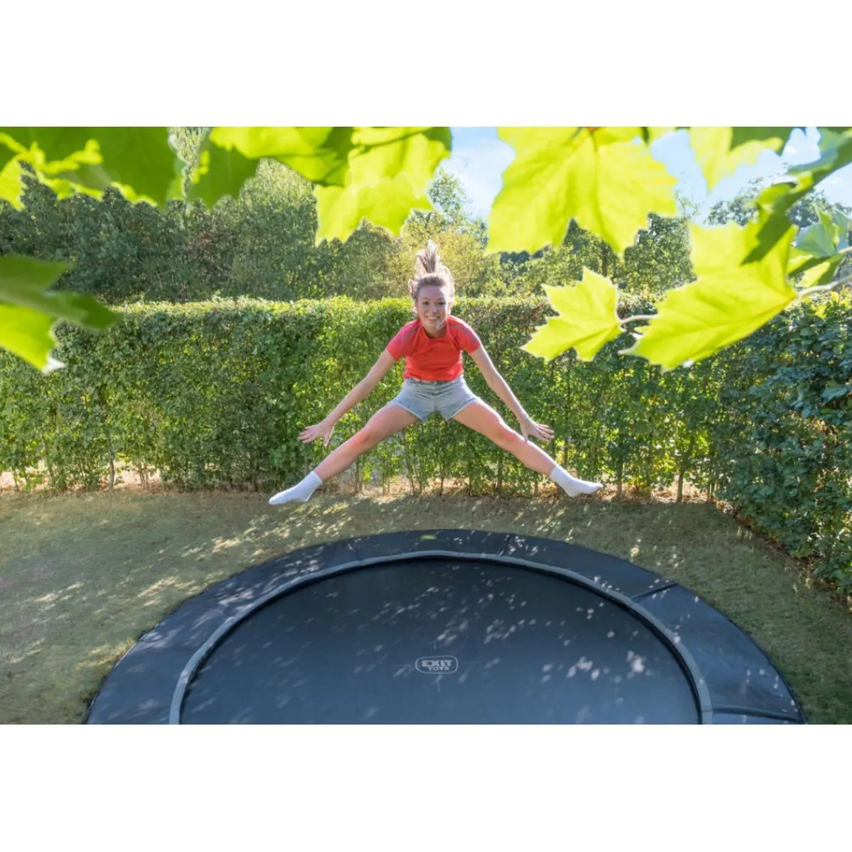 Exit - Trampolín deportivo de suelo Dynamic 305 cm negro*Exit Toys Online