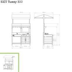 Sale Exit cocina de madera de exterior Yummy 300 Casas