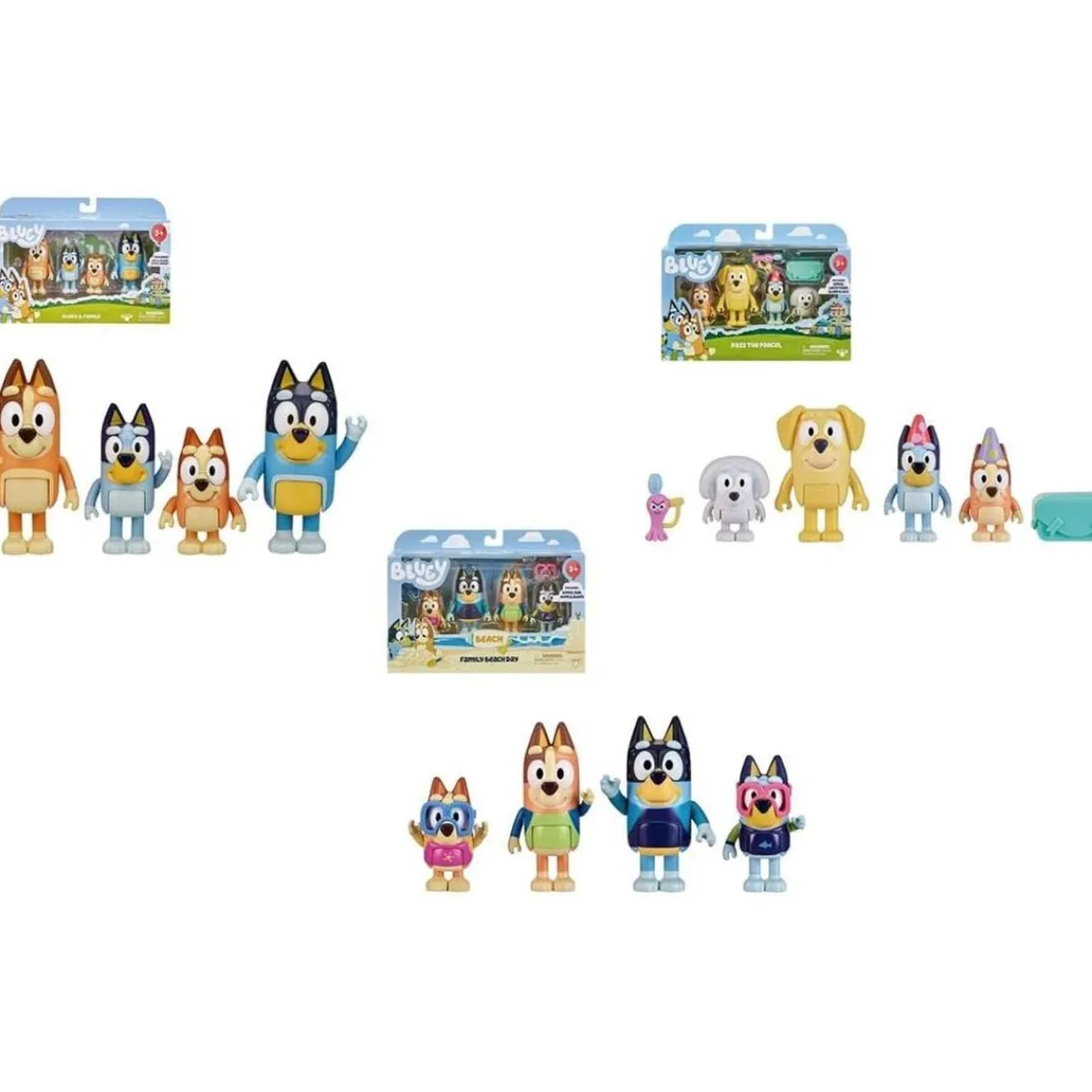 Hot - Bluey - Figura Pack 4 con Accesorios (Varios modelos) ㅤ Coleccionables Y Mini Mundos