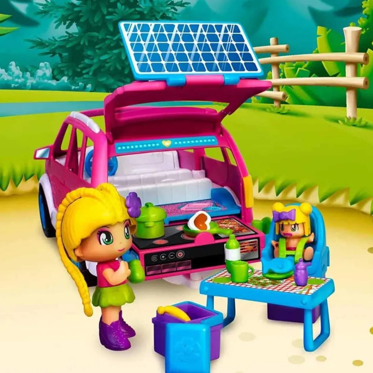Famosa - Coche de camping (Varios modelos) ㅤ Coleccionables Y Mini Mundos