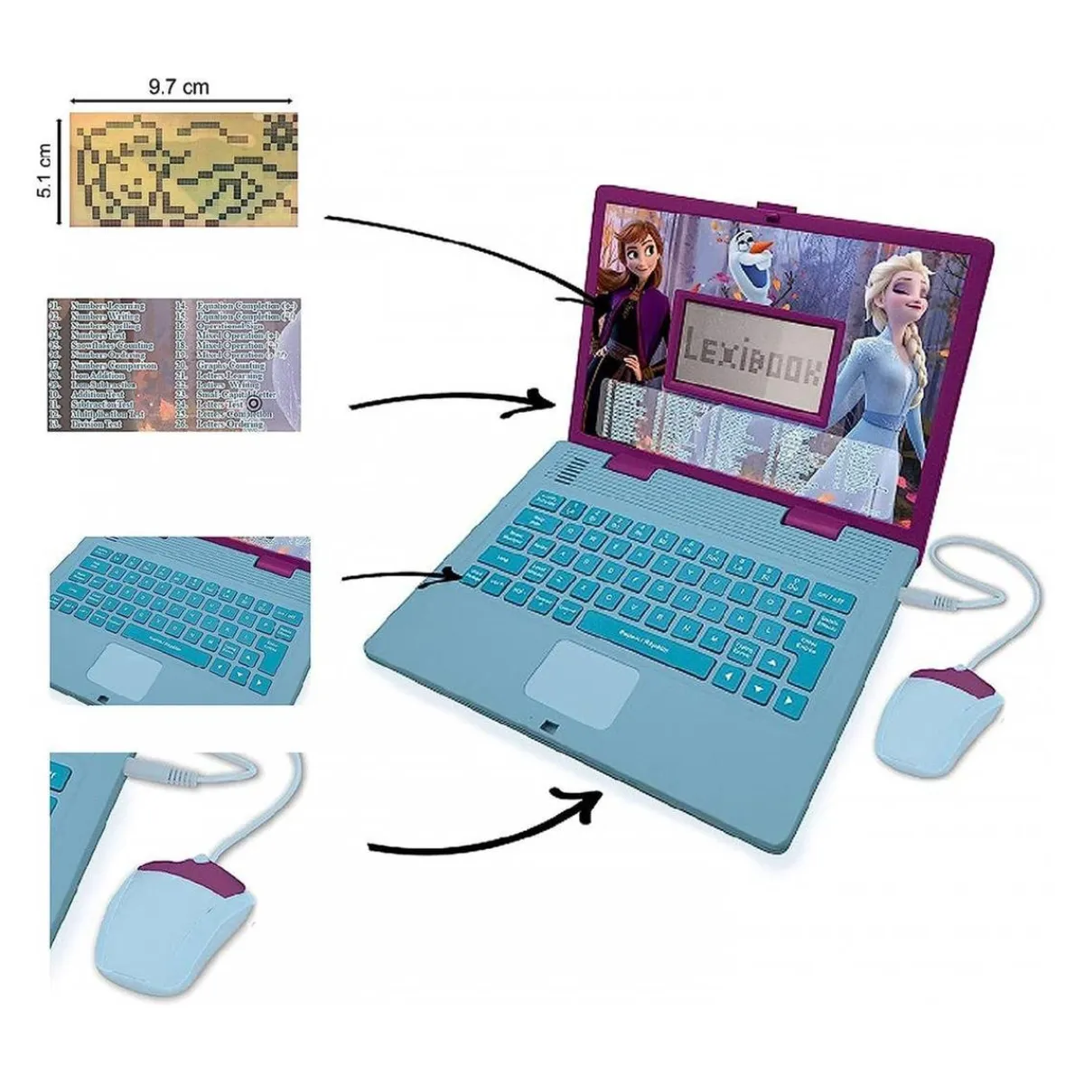 Hot Frozen - Ordenador bilingüe Frozen 2 Juguetes Educativos Y Libros