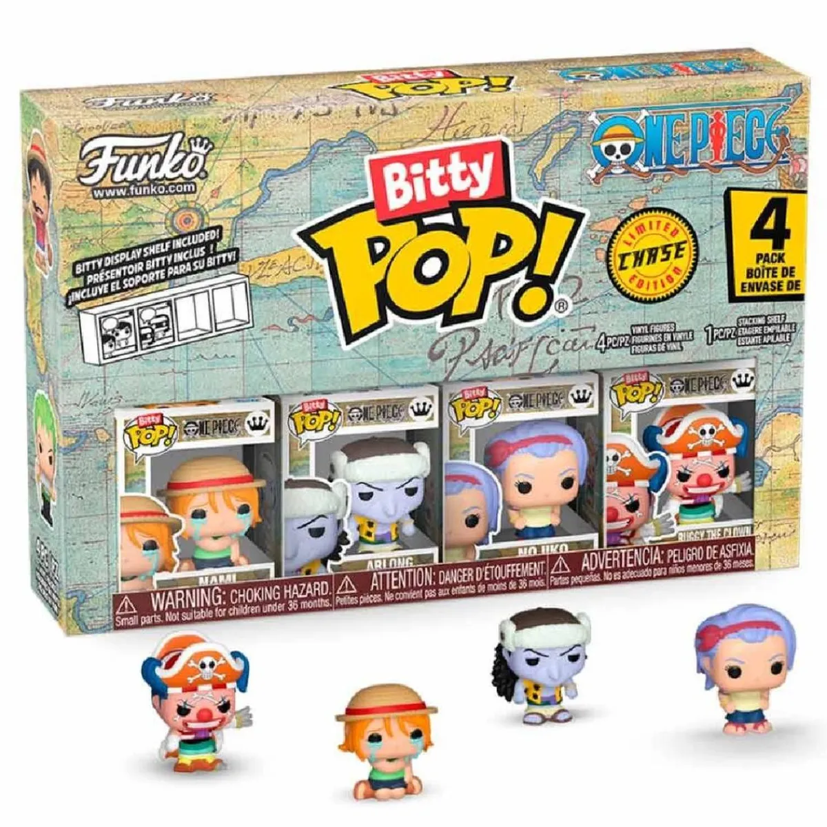 Funko Bitty Pop! - One Piece - Pack 4 figuras (Varios modelos)*FUNKO UK LIMITED Hot