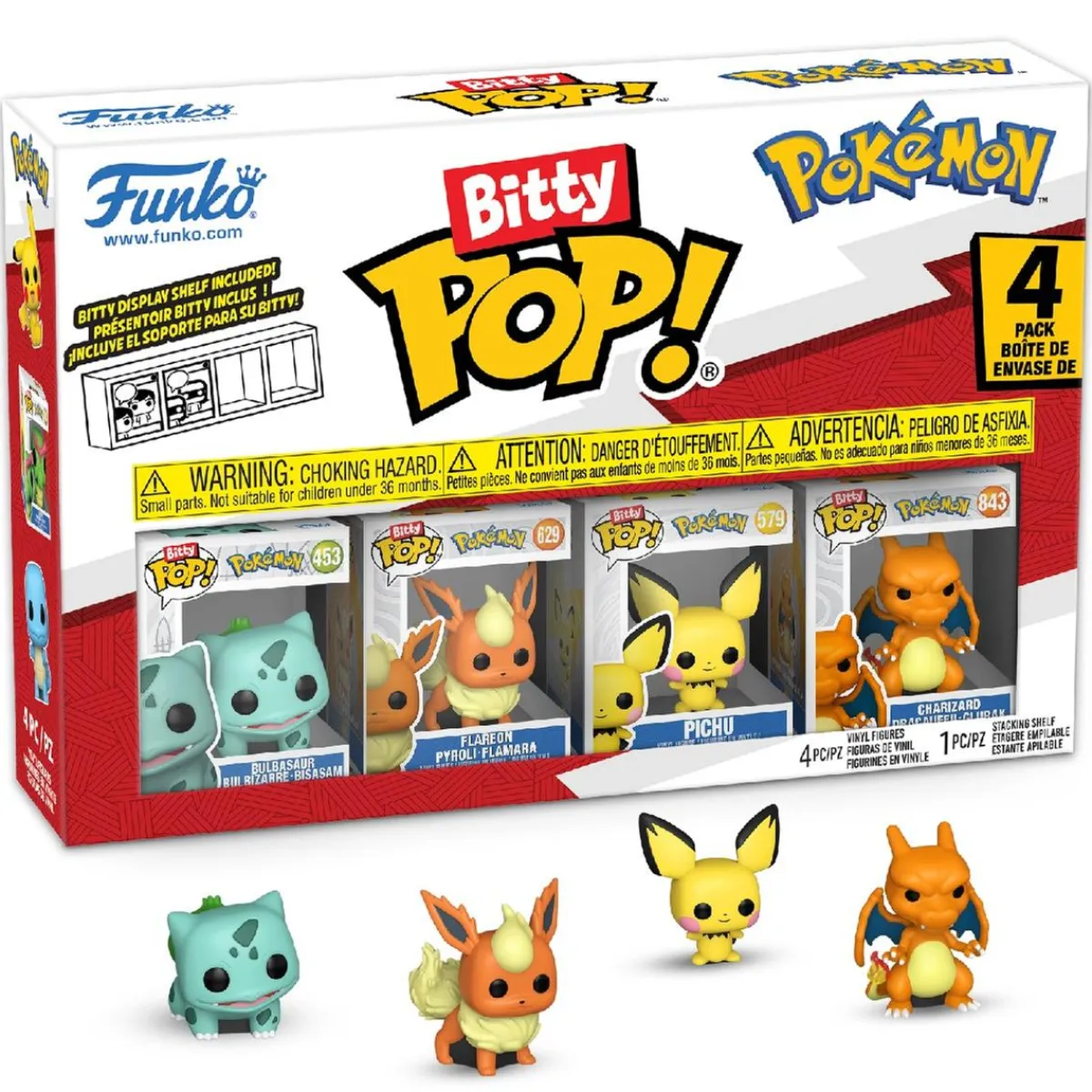 Clearance Funko Bitty Pop! - Pokémon - Pack de 4 Figuras (Varios Modelos) Friki Zone