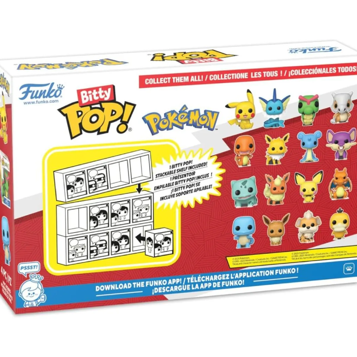 Clearance Funko Bitty Pop! - Pokémon - Pack de 4 Figuras (Varios Modelos) Friki Zone