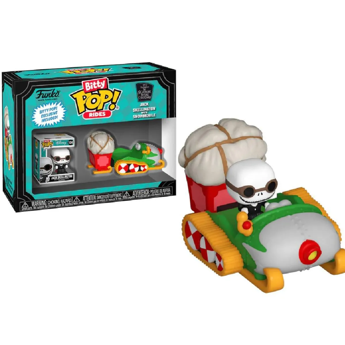 Funko Bitty Pop! Rides - Pesadilla antes de Navidad - Jack Skellington con trineo Snowmovile*FUNKO UK LIMITED Clearance