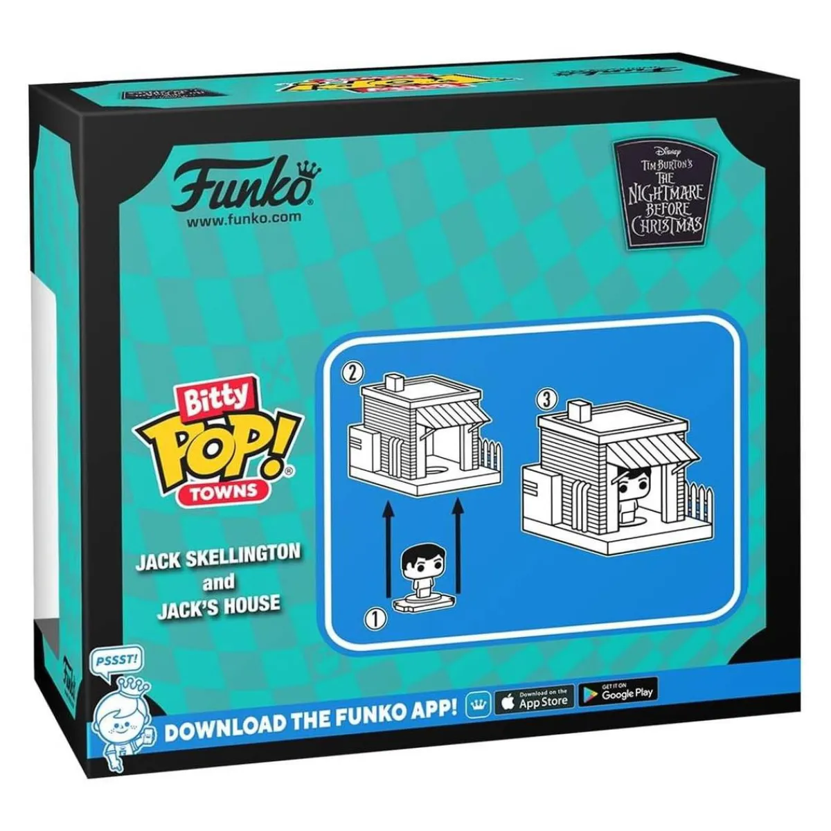 Funko Bitty Pop! Towns - Pesadilla antes de Navidad - Jack Skellington y su casa*FUNKO UK LIMITED Sale