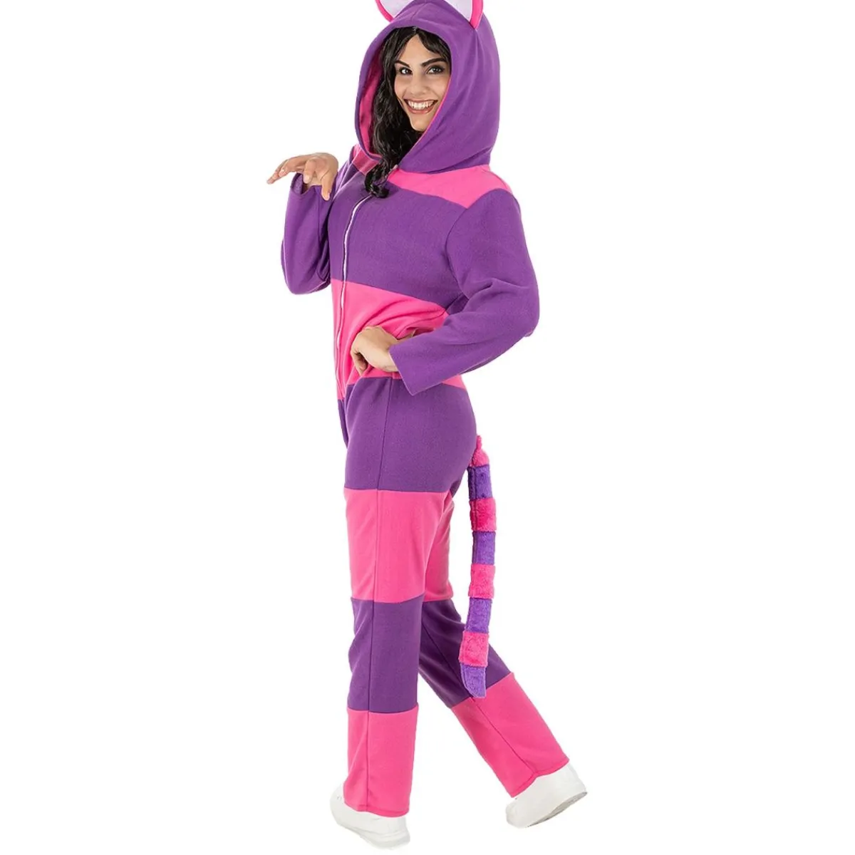 Gato Cheshire Onesie adulto S-M Disfraces|Halloween