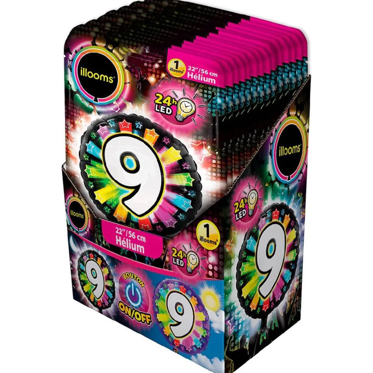 Best Globo LED helio número 9 Artículos De Fiesta Y Regalos