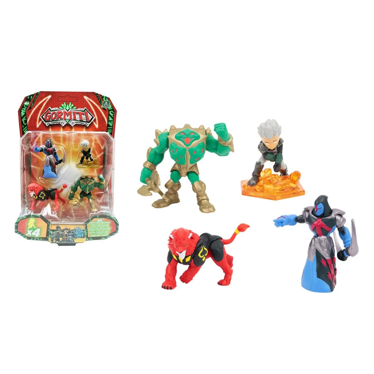 Hot Gormiti - Pack 4 Figuras (varios modelos) Figuras De Acción