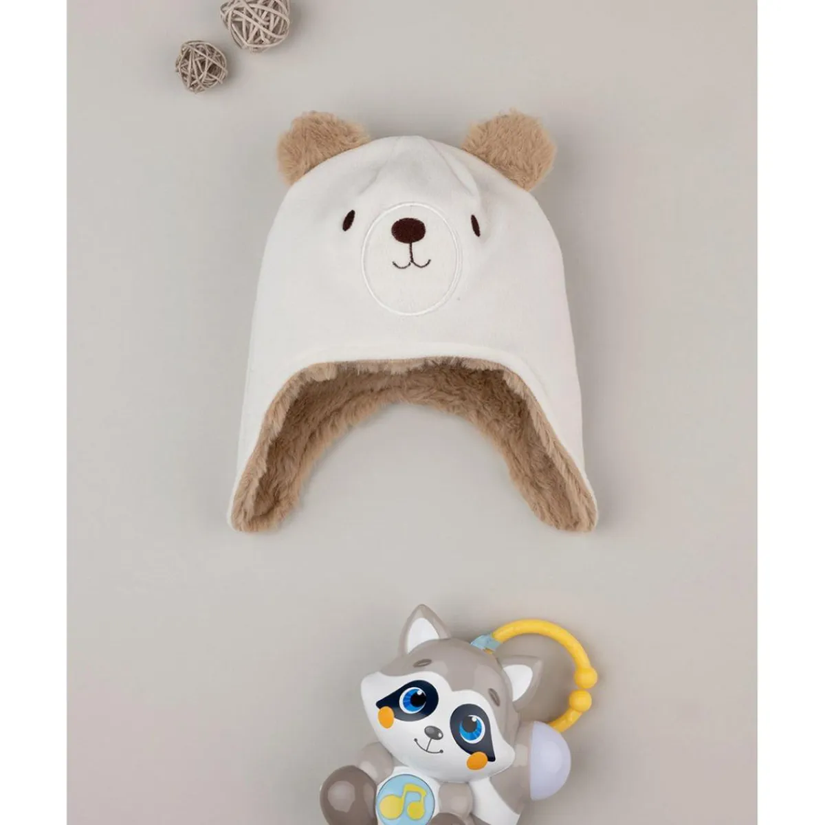 Gorro de forro polar teddy para niño*Prenatal Discount