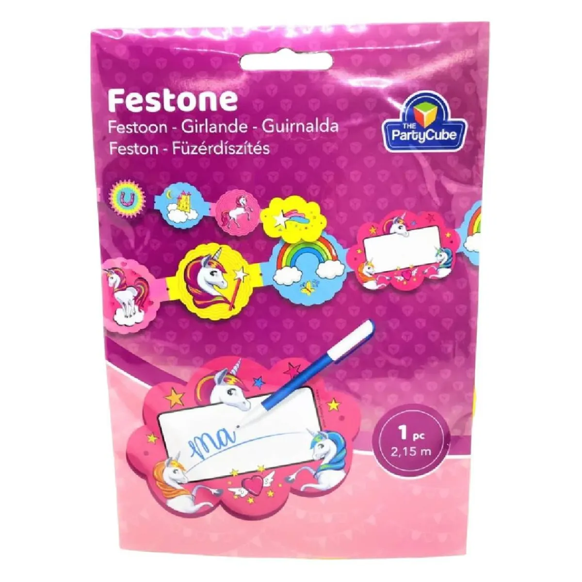 Clearance Guirnalda personalizable Unicornio Artículos De Fiesta Y Regalos