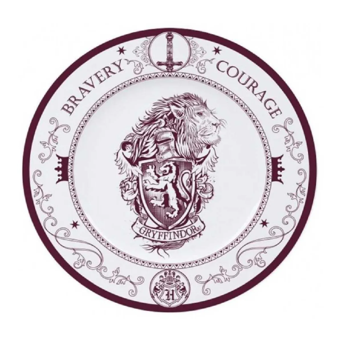 Outlet Harry Potter-Set de 4 platos casas Hogwarts Merchandising|Friki Zone
