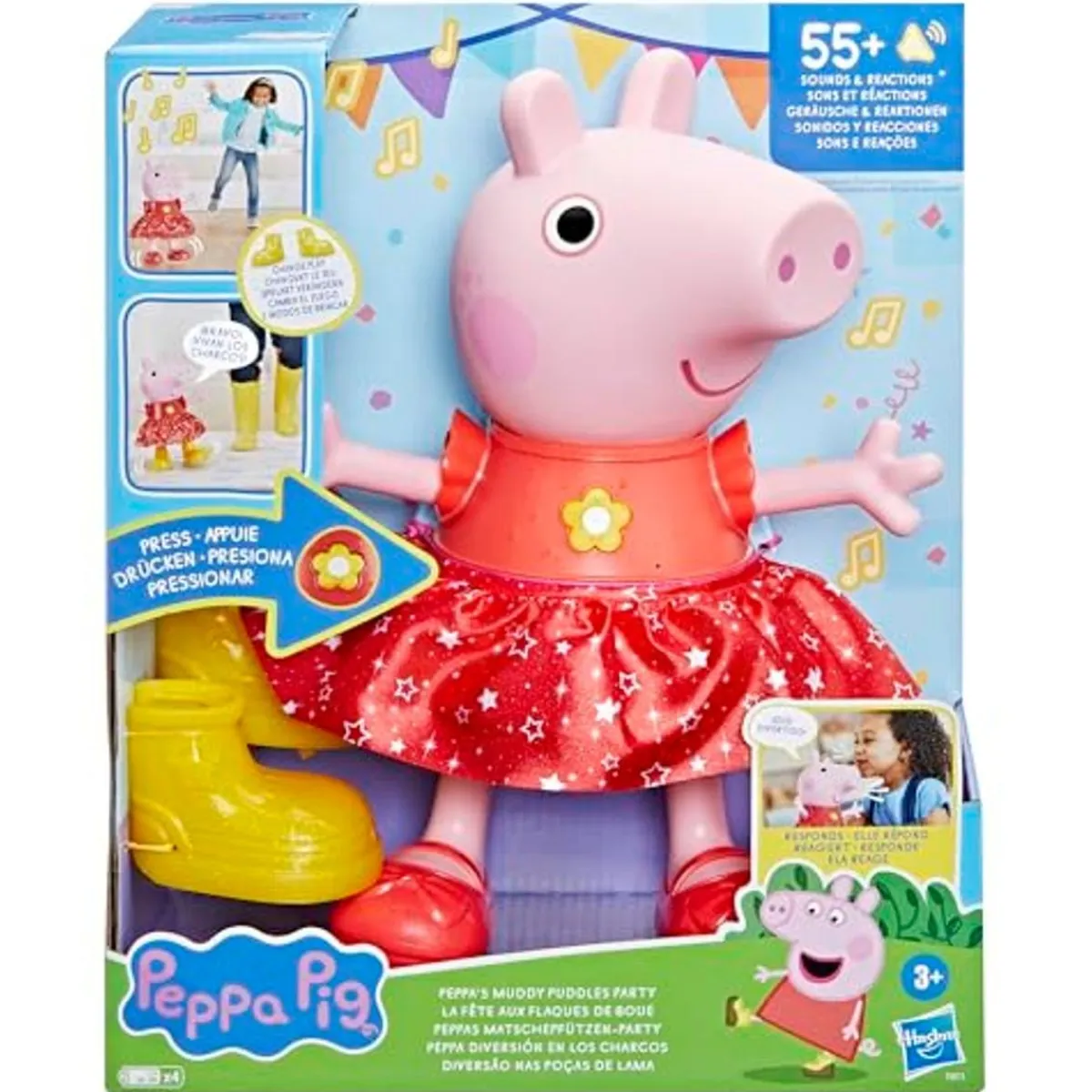 Hot Hasbro - Peppa Pig - Muñeca interactiva diversión en los charcos Coleccionables Y Mini Mundos