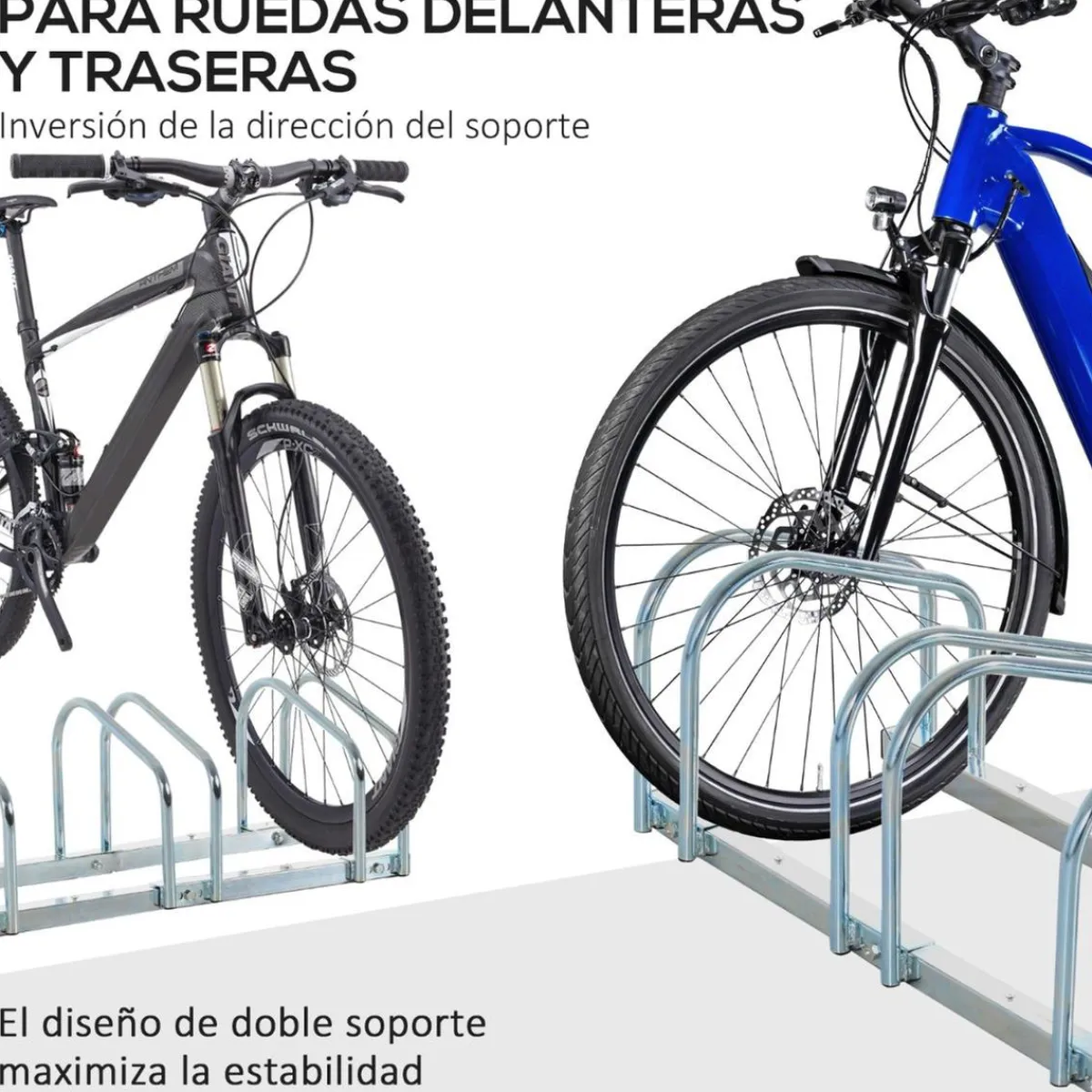 Online - Aparcamiento para 6 bicicletas Plata Bicicletas