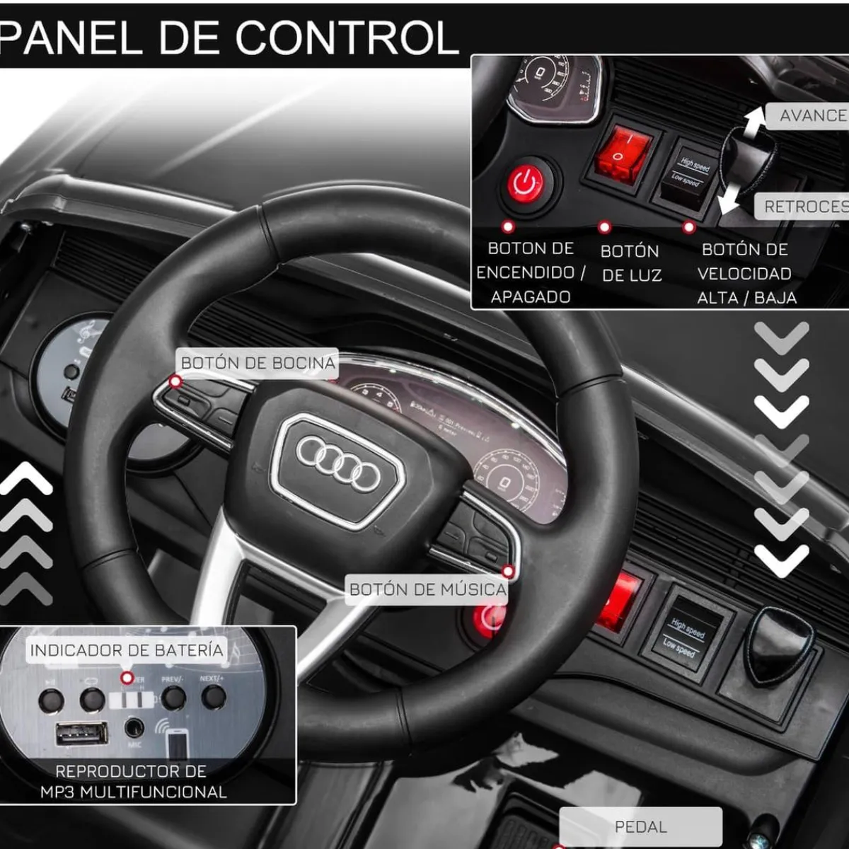 - Audi RS Q8 eléctrico*Homcom Sale