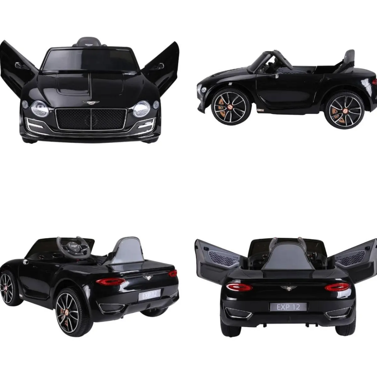 - Bentley GT Negro Batería con control remoto*Homcom Outlet