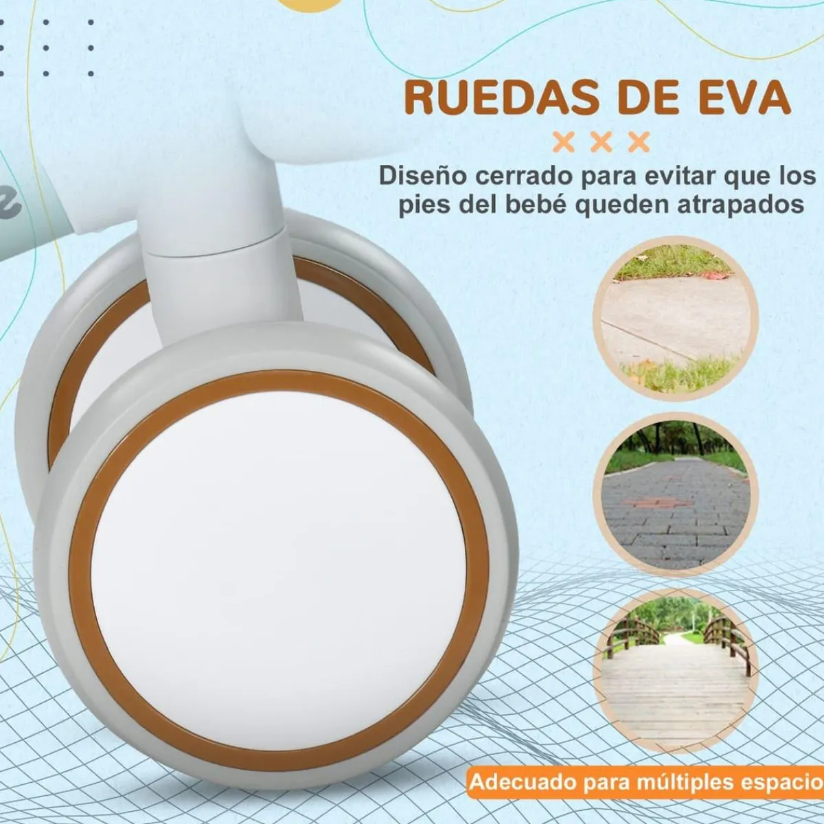 Online Homcom - Bicicleta equilibrio sin pedales 4 ruedas Motos Y Triciclos