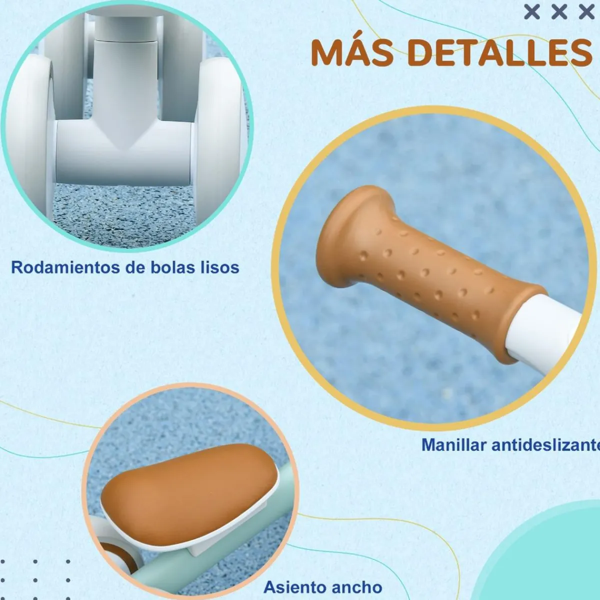 Online Homcom - Bicicleta equilibrio sin pedales 4 ruedas Motos Y Triciclos