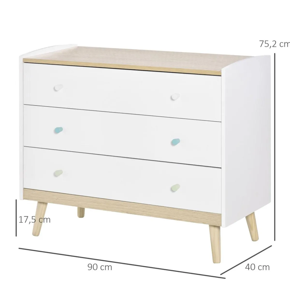 Discount - Cajonera infantil con 3 cajones Estilo De Vida
