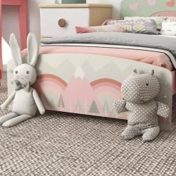 - Cama infantil Montañas Rosa*Homcom Sale