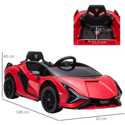 - Coche de batería Lamborghini con mando a distancia*Homcom New